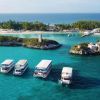 Strand von Blue Lagoon Island Bahamas