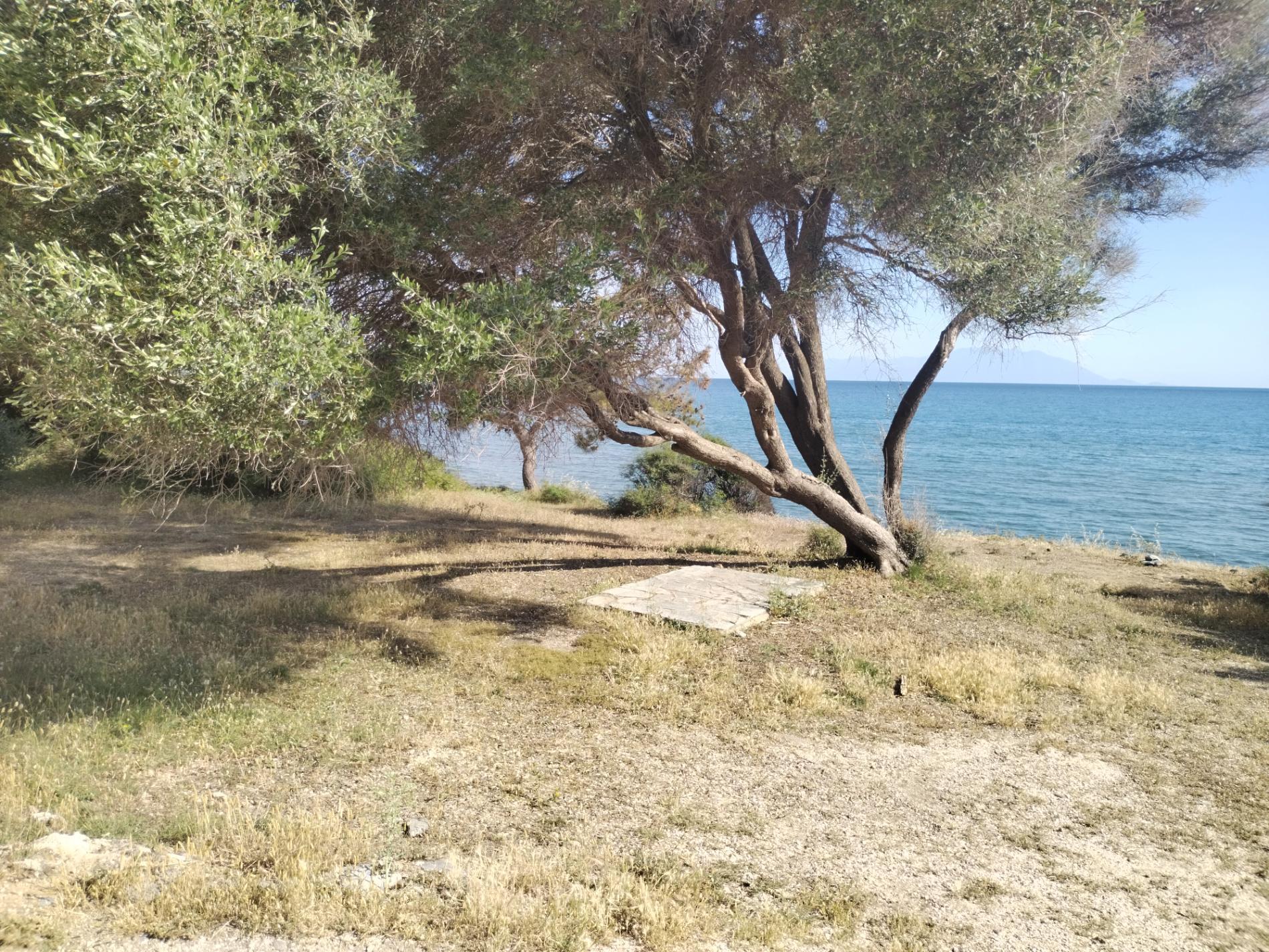 Foto von Mesimvria Zoni beach umgeben von Bergen