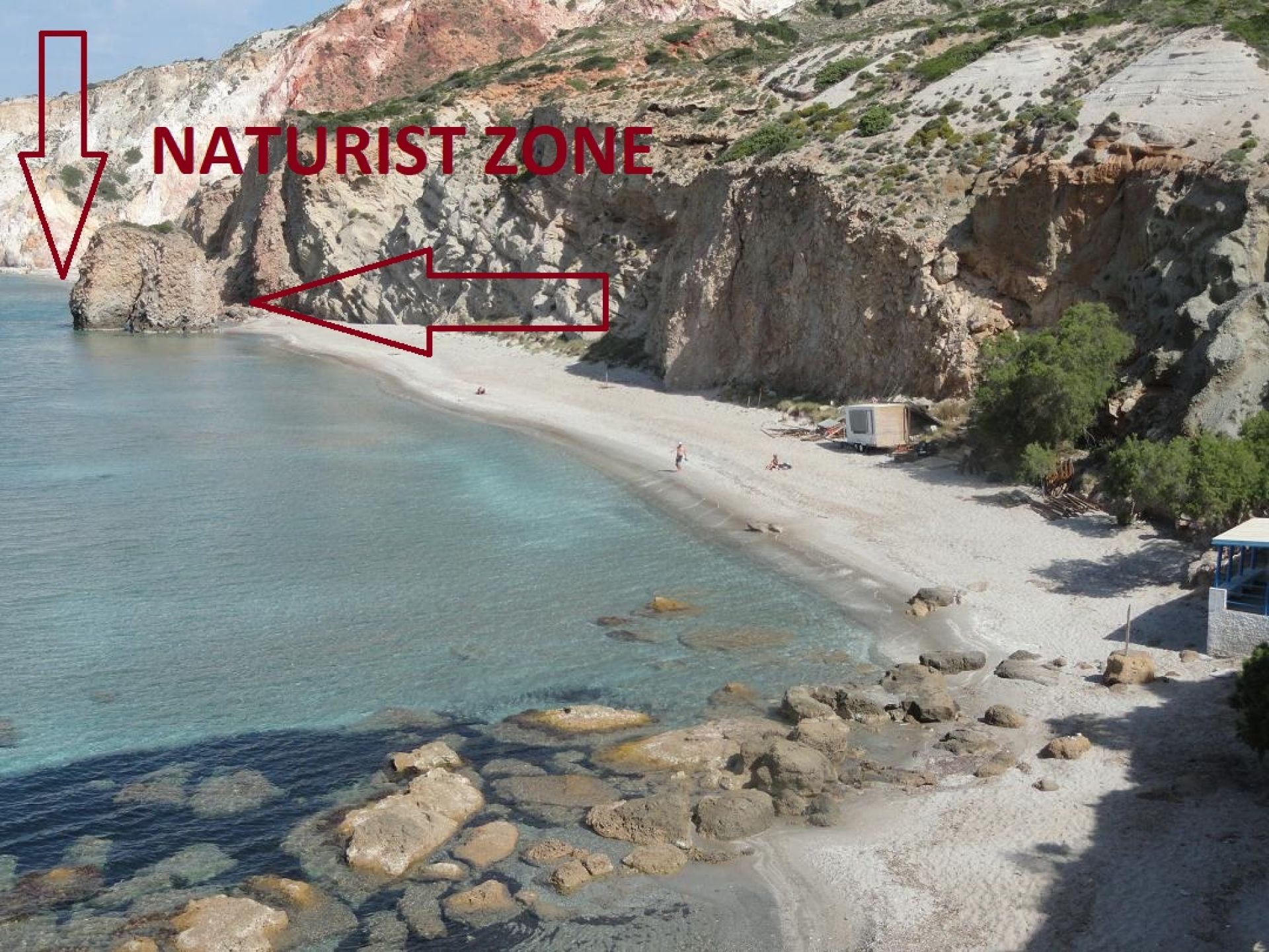 Foto von Firiplaka beach wilde gegend