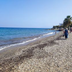 Foto von Guzelcamli beach und die siedlung