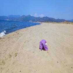 Foto von Pamucak beach mit lange, gerade küste